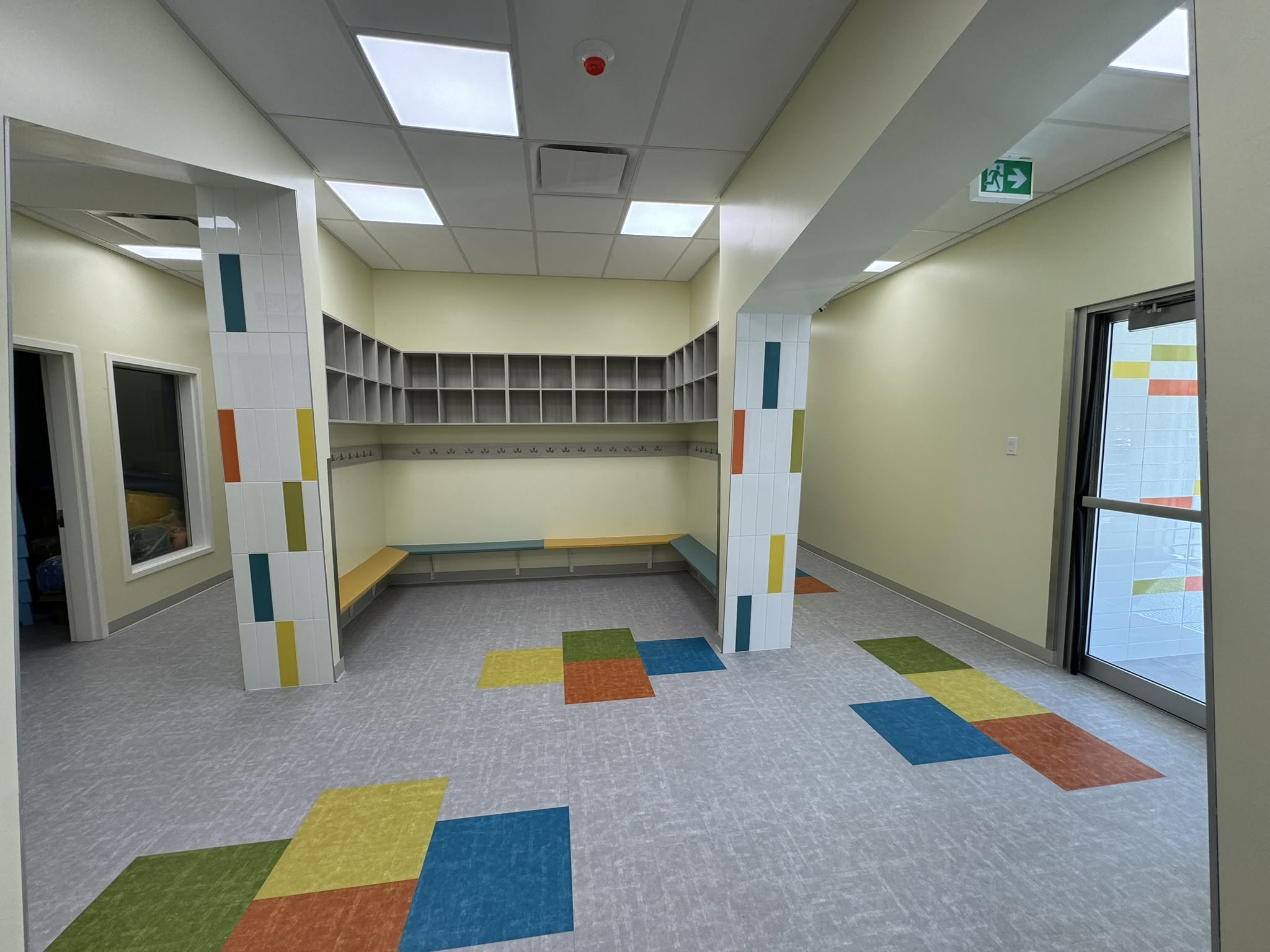 Vestiaire de l'installation de Saint-Sulpice